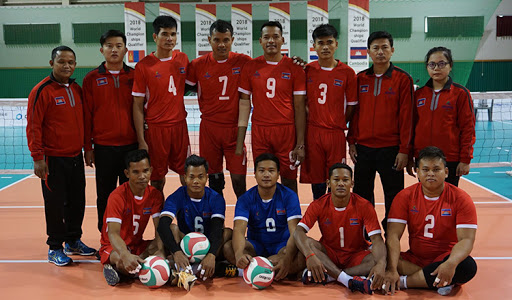 Cambodian Volleyball Team Photo